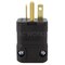 Ac Works Straight Blade Plug, 5-20P, 20 A, 125V AC, 2 Pole, Screw Terminals, Grounded ASQ520P-BK - alternate 6